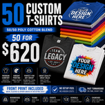 50 Bulk T-shirts
