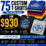 75 Bulk T-shirts