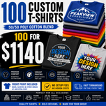 100 Bulk T-shirts