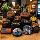Custom Patches – Embroidered & Laser Engraved Leather Patches