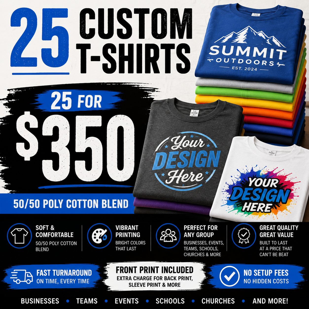 25 Bulk T-shirts