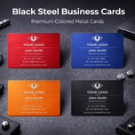 Metal Engraved Business Cards (Set of 20)