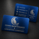 Blue Metal Business Cards (Sets of 10)