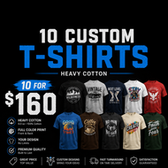 Bulk T-Shirt Orders Custom Printing  (10 T-shirt)